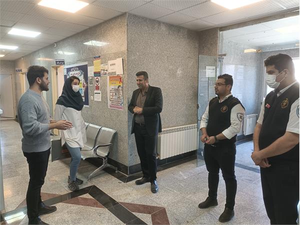 بازدید دکتر ایازی مدیر شبکه بهداشت و درمان شهرستان سرپل ذهاب از مرکز جامع سلامت روستایی قلعه شاهین