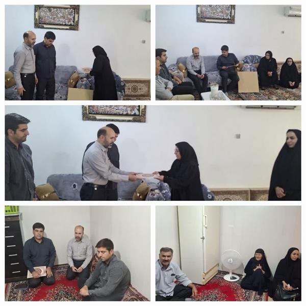 سرکشی از خانواده شهدا به مناسبت دهه کرامت