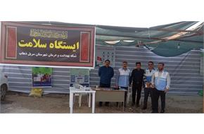 برپایی دو ایستگاه سلامت ثابت در مواکب مستقر در سطح شهرستان سرپل ذهاب