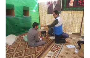 خدمات واحد مبارزه با بیماریها در موکب های شهرستان سرپل ذهاب