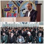 سخنرانی رئیس شبکه بهداشت و درمان سرپل ذهاب در تریبون نماز جمعه شهرستان
