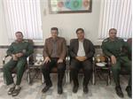 دیدار دکتر مهدی ایازی مدیر شبکه بهداشت و درمان با جناب سرهنگ کاکایی فرمانده سپاه شهرستان به مناسبت هفته بسیج