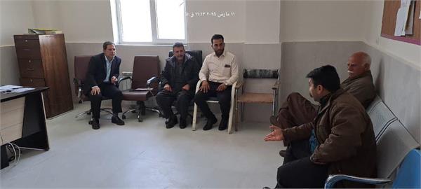 جلسه مسول مرکز قره بلاغ اعظم با شورای اسلامی و دهیاری روستا