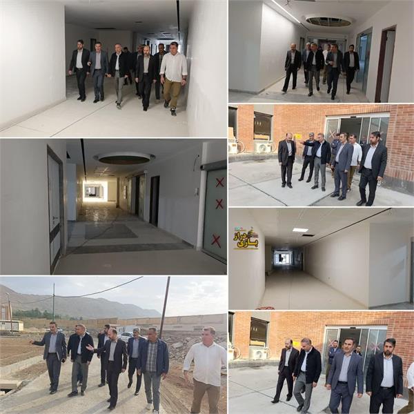 بازدید معاون استاندار کرمانشاه از روند تکمیل فاز دوم بیمارستان شهدای سرپل‌ذهاب