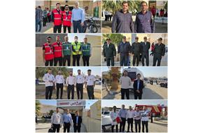 مانور زلزله توسط واحد مدیریت خطر و بلایا مرکز بهداشت شهرستان سرپل ذهاب