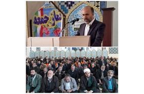 سخنرانی رئیس شبکه بهداشت و درمان سرپل ذهاب در تریبون نماز جمعه شهرستان